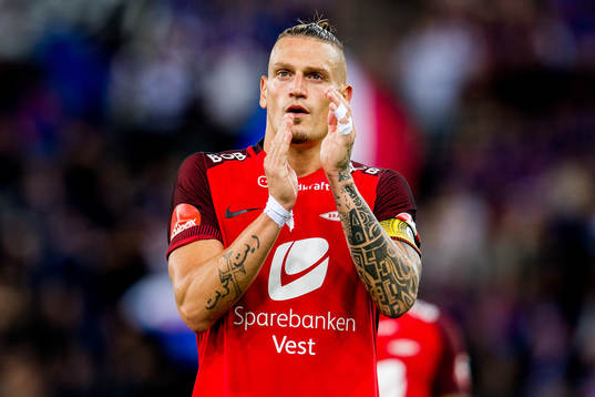 Vito Wormgoor of Brann looks dejected