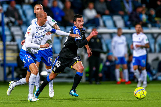 Norrköpings Andreas Johansson och IFK Göteborgs Giorgi