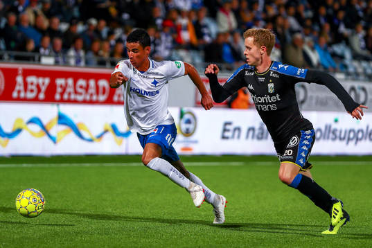 Norrköpings Ian Smith och IFK Göteborgs Victor Wernersson