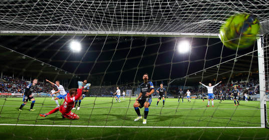 Mål 2-1 av Norrköpings Kasper Larsen