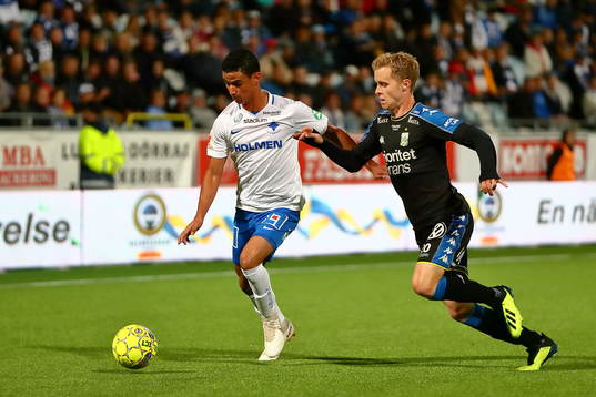 Norrköpings Ian Smith och IFK Göteborgs Victor Wernersson