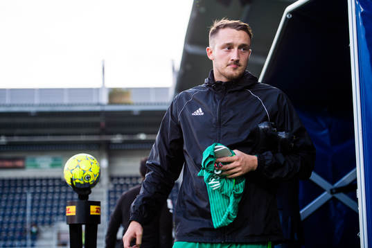 Dalkurds Smajl Suljevic före fotbollsmatchen i Allsvenskan