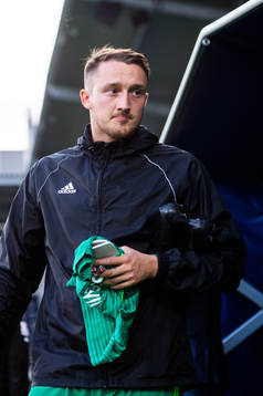 Dalkurds Smajl Suljevic före fotbollsmatchen i Allsvenskan