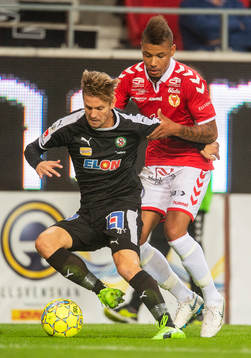 Kalmars Mikael Dyrestam och Örebros Martin Lorentzson