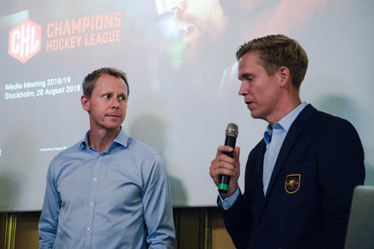 Djurgårdens tränare Robert Ohlsson och Andreas Engqvist