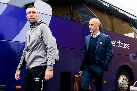 Andrea Loberto, assistant coach, and Lars Bohinen of