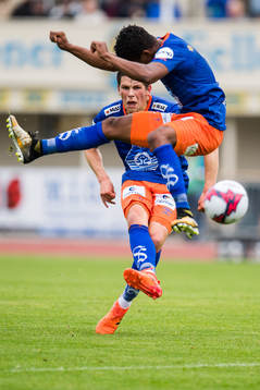 Sondre Fet of Aalesund shoots to score the 0-3 goal