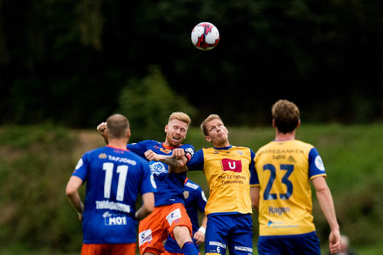 Fredrik Carlsen of Aalesund and Mathias Wichmann of Jerv