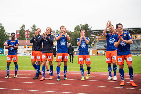 The players of Aalesund celebrate