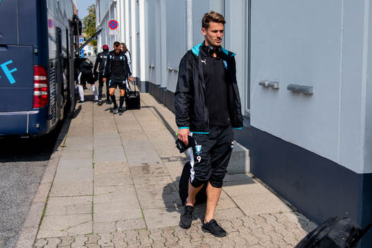 Markus Rosenberg of Malmö FF arrive at their hotel