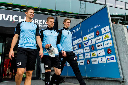 Marcus Antonsson, Anders Christiansen and Hugo Andersson of