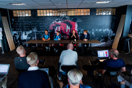 Markus Rosenberg, Anders Christiansen, head coach Uwe