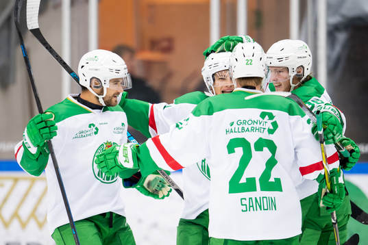 Rögles Leon Bristedt och Erik Andersson jublar