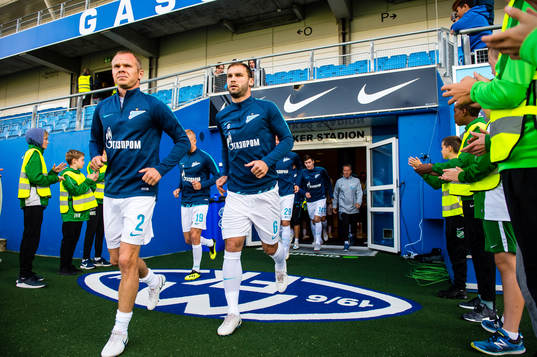 Branislav Ivanovic of Zenit entering the pitch