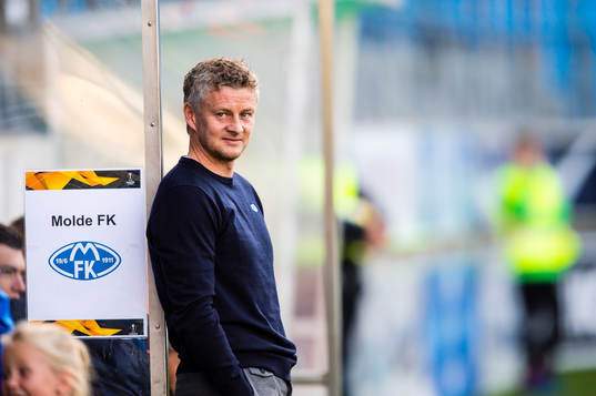 Ole Gunnar Solskjær, head coach of Molde