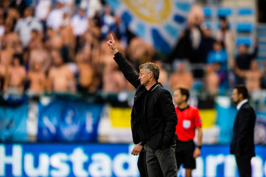 Ole Gunnar Solskjær, head coach of Molde
