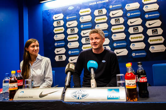 Ole Gunnar Solskjær, head coach of Molde