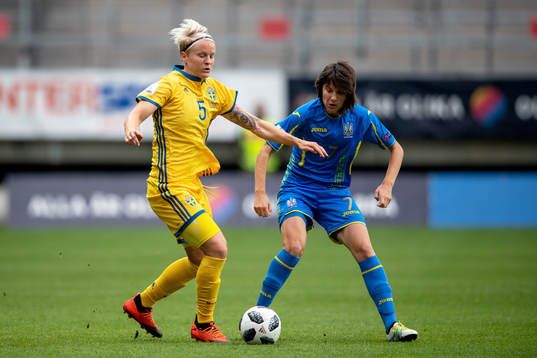 Sveriges Nilla Fischer och Ukrainas Yana Kalinina