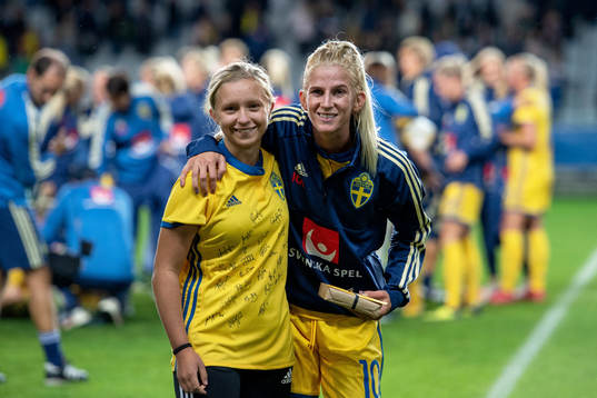 Sveriges Sofia Jakobsson fick pris som matchens lirare