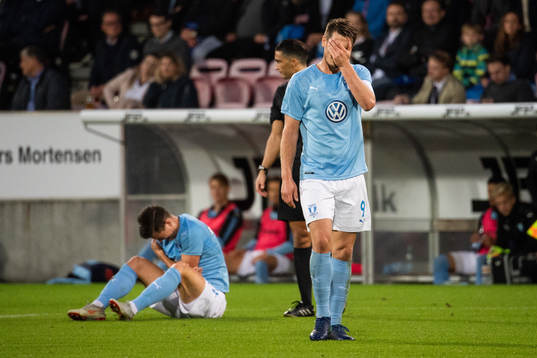 Markus Rosenberg of Malmö FF looks dejected