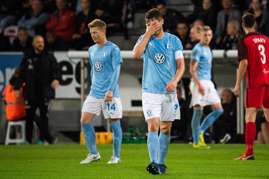 Markus Rosenberg of Malmö FF looks dejected