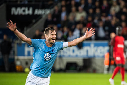 Markus Rosenberg of Malmö FF celebrates