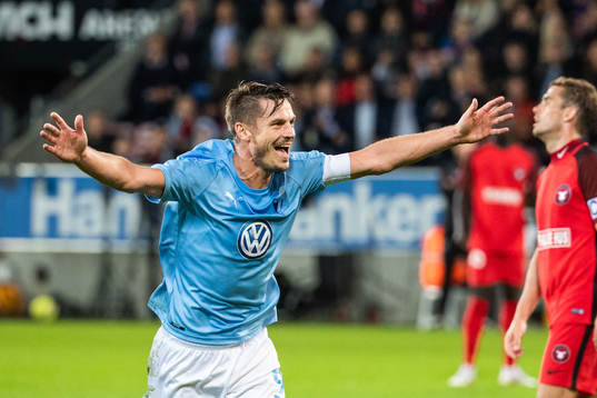 Markus Rosenberg of Malmö FF celebrates