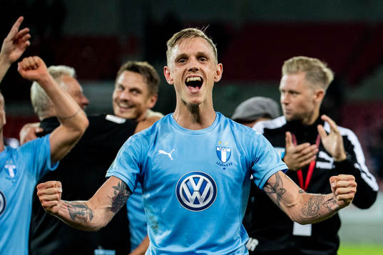 Sören Rieks of Malmö FF celebrate