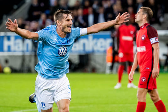 Markus Rosenberg of Malmö FF celebrates