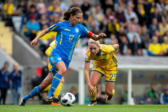 Ukrainas Daria Apanaschenko och Sveriges Elin Rubensson
