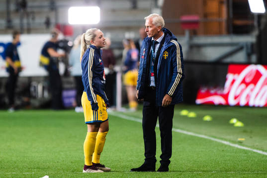 Sveriges Elin Rubensson och Svenska Fotbollsförbundets