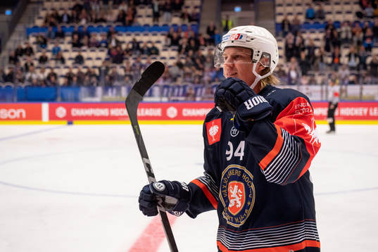 Joel Persson of Växjö celebrates