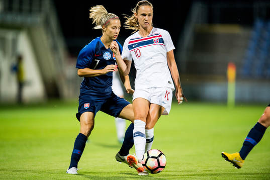 Patricia Fischerova of Slovakia and Caroline Graham Hansen