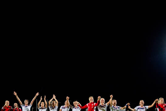 Players of Norway celebrate