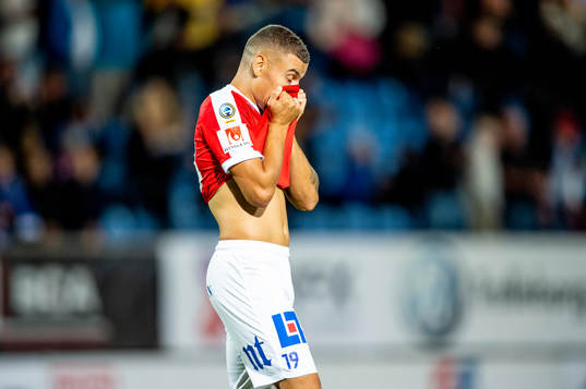 Norrköpings Jordan Larsson deppar