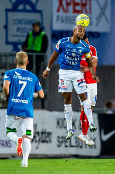 Trelleborgs Salif Camara Jönsson mot Norrköpings Ian Smith