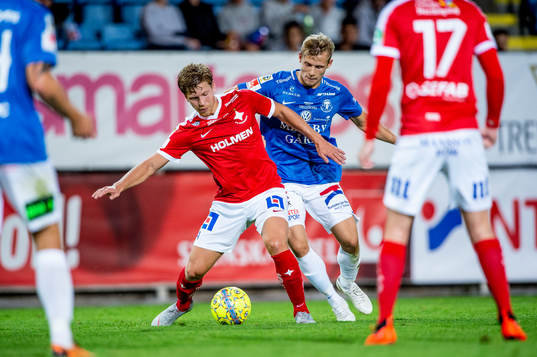 Norrköpings Alexander Fransson mot Trelleborgs Erik