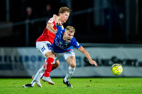 Norrköpings Alexander Fransson mot Trelleborgs Robin