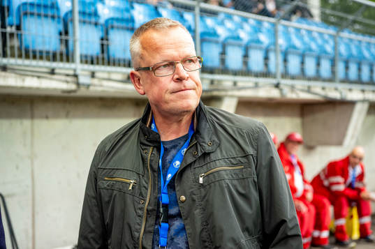 Sveriges förbundskapten Janne Andersson innan