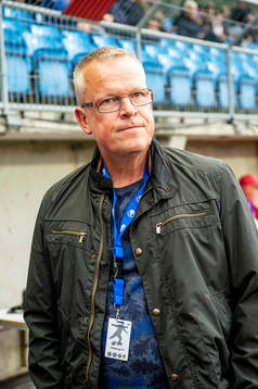 Sveriges förbundskapten Janne Andersson innan