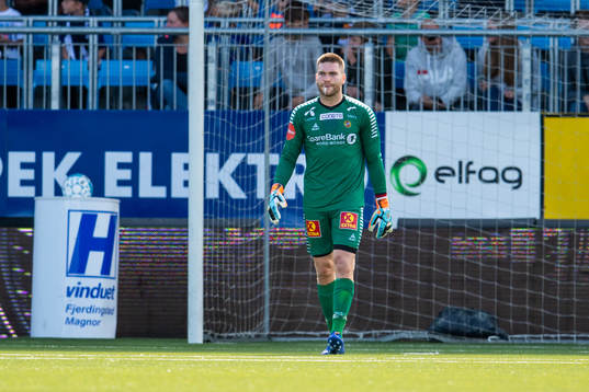 Goalkeeper Gudmund Kongshavn of Tromsø looks dejected