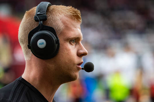Östersunds målvaktstränare Linus Eriksson innan