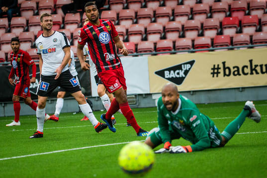 Örebros Filip Rogic testar skott