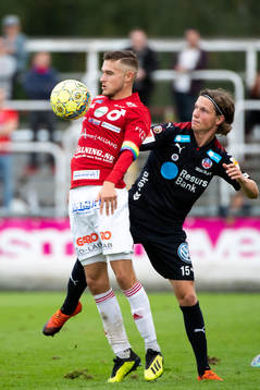 Degerfors Christos Gravius och Helsingborgs Max Svensson
