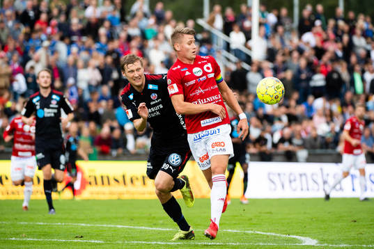 Helsingborgs Andri Runar Bjarnason och Degerfors Jonas