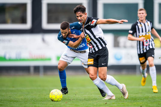 Landskronas Noor Zadran och Norrbys Shkelqim Krasniqi