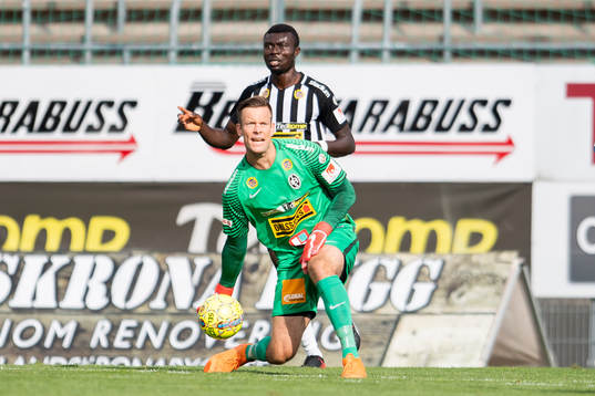 Landskronas målvakt Viktor Noring