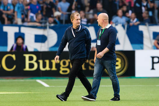 Djurgårdens säkerhetsansvarige Mats Jonsson och Hammarbys