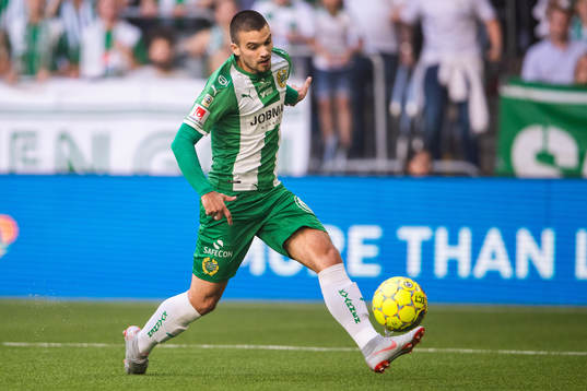 Hammarbys Vladimir Rodic  gör 1-2