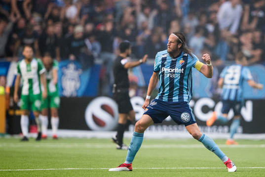 Djurgårdens Jonas Olsson jublar